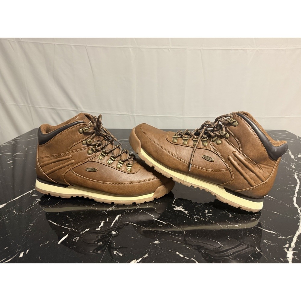 Lugz Men's Aspen Classic Moc Toe Slip Resistant Brown Chukka Boots Size 12